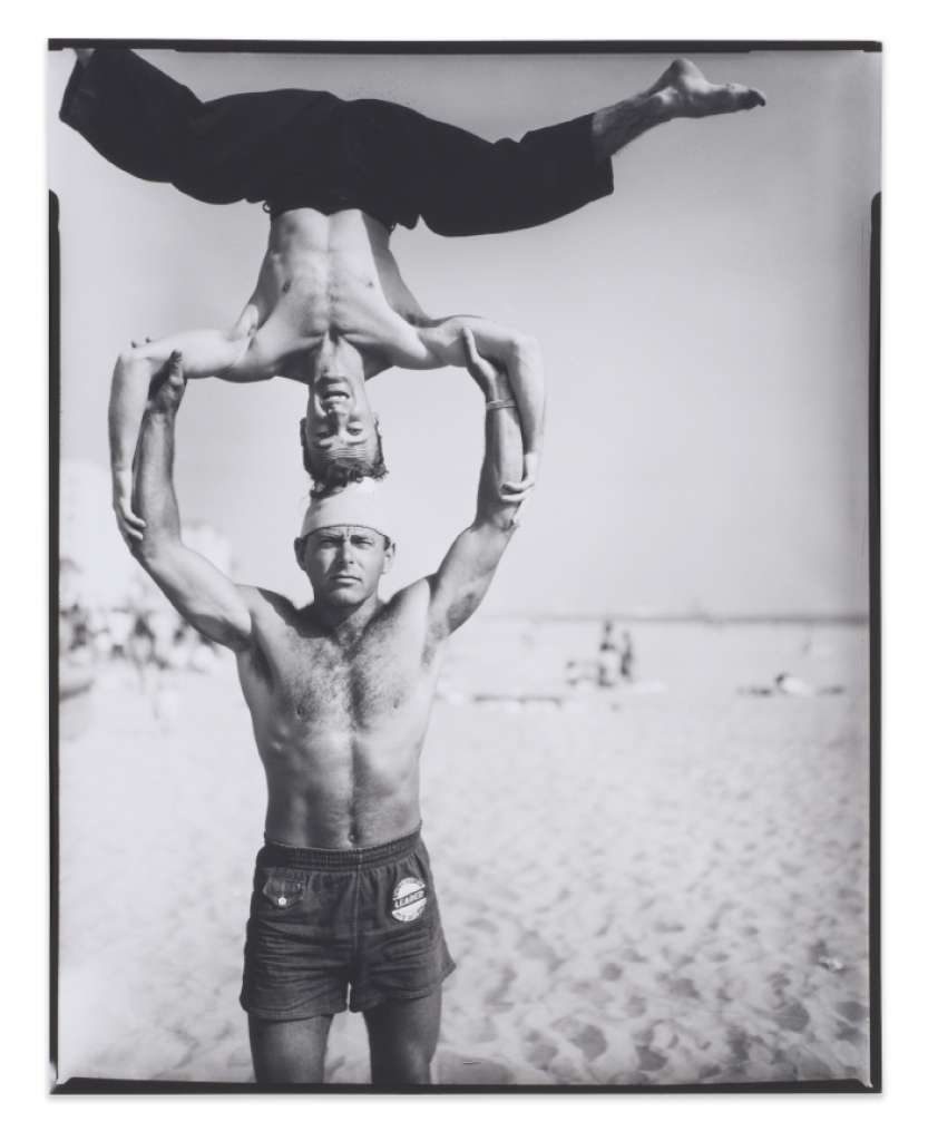 From the Ben Ortiz and Victor P. Torchia Jr. Collection, “Headstand, Muscle Beach’’ 